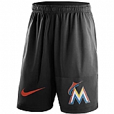 Men's Miami Marlins Nike Black Dry Fly Shorts FengYun,baseball caps,new era cap wholesale,wholesale hats